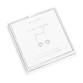 A Little 'Fabulous Friend' Earrings | Silver Plated