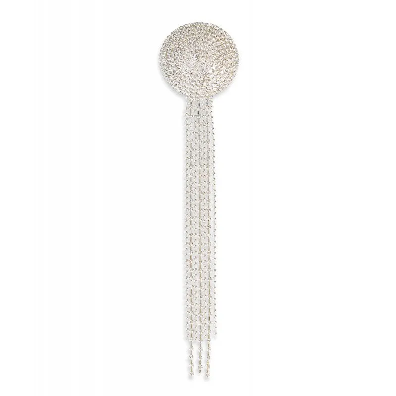 Access Fashion Circular Diamond Like Statement Brooch