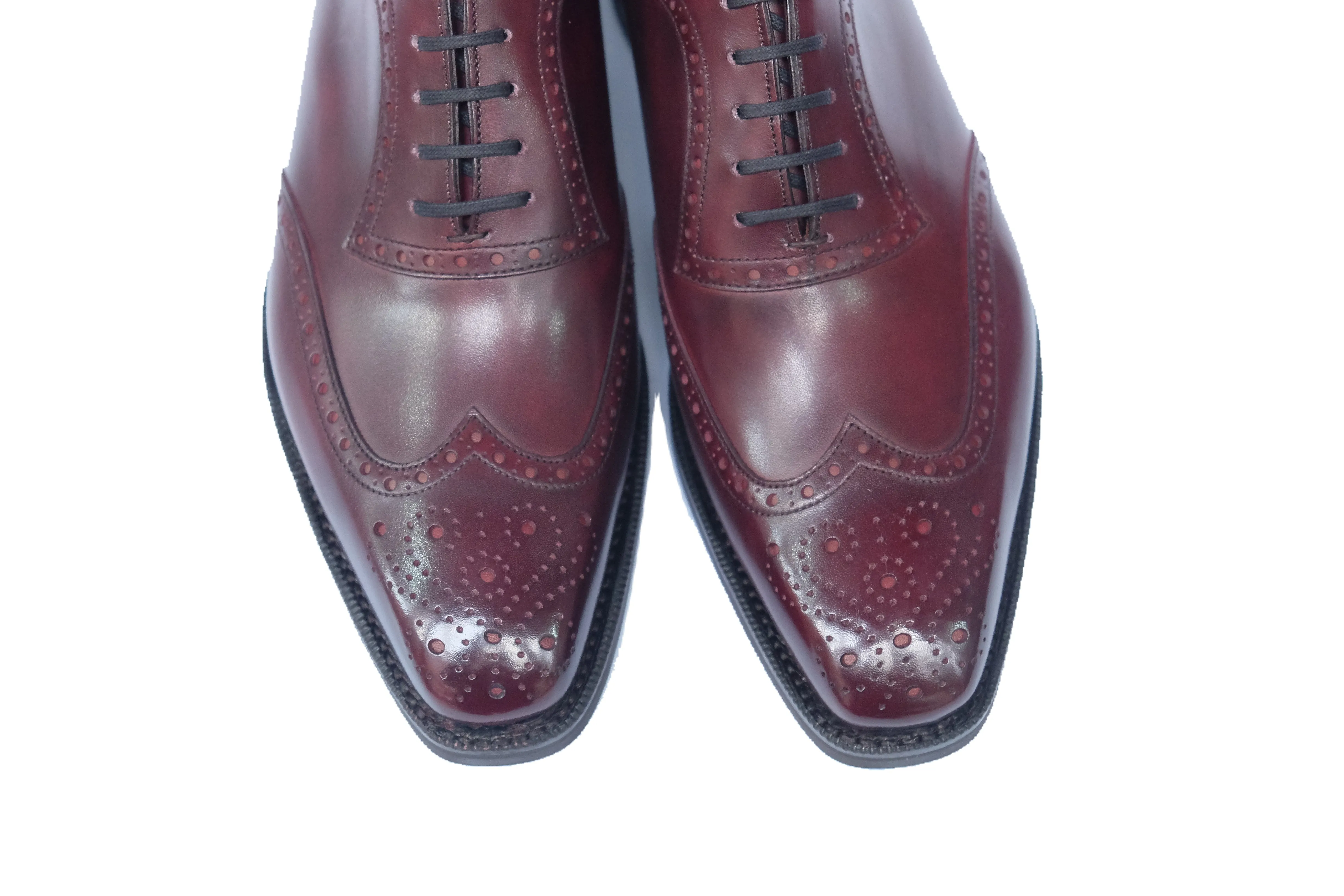 Couer d'Alene - MTO - Sangria Calf - MGF Last - Double Country Rubber Sole