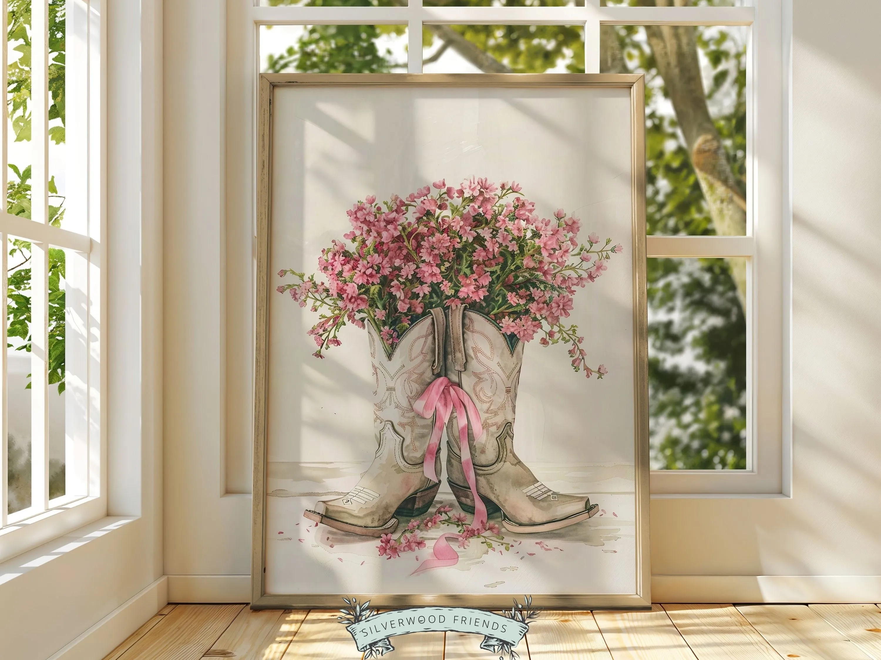 Cowgirl Boots Print - Set 1