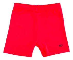 Crimson Biker Shorts