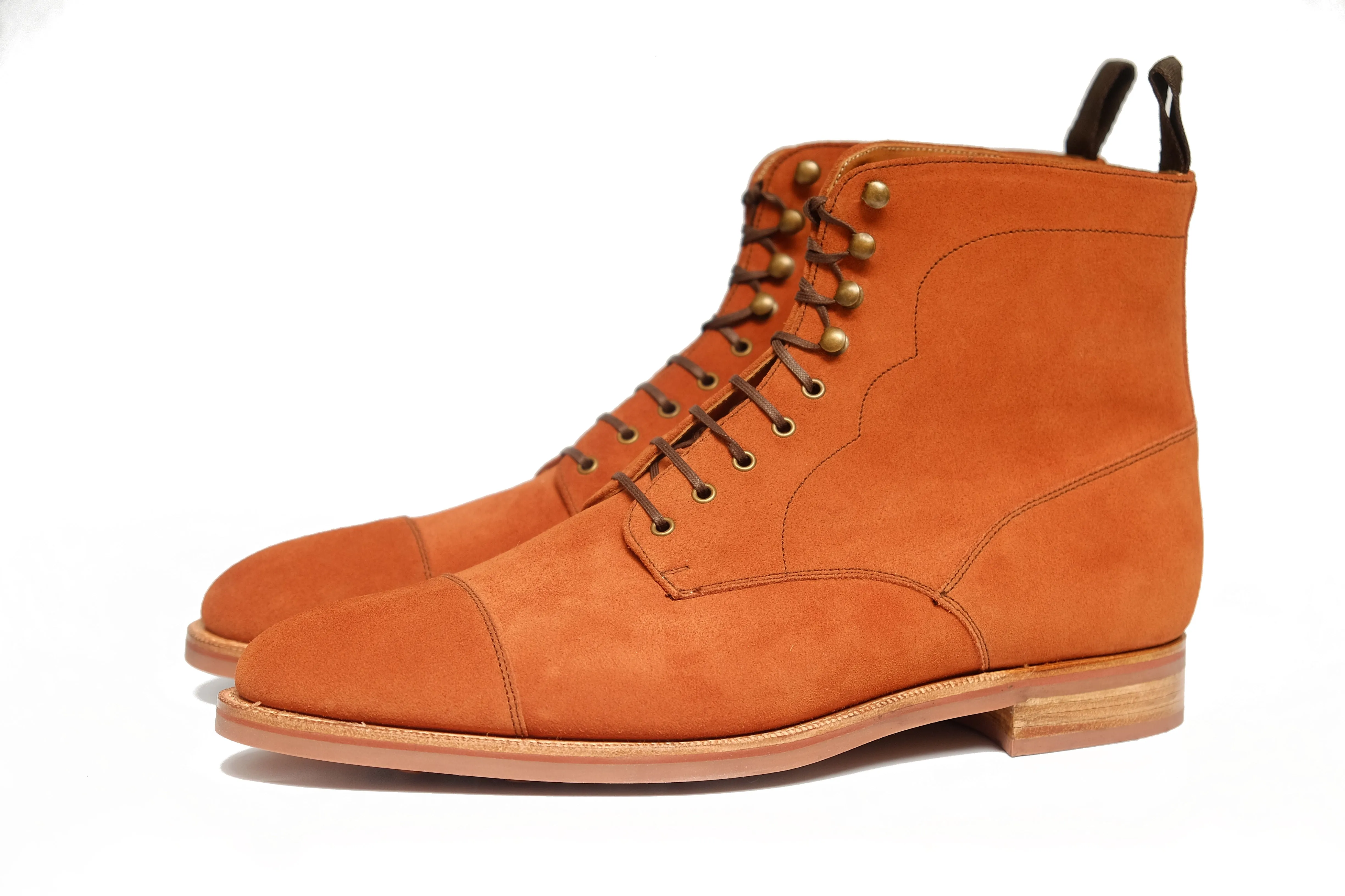 Delridge - MTO - Cinnamon Suede - TMG Last - Single Brick Country Rubber Sole