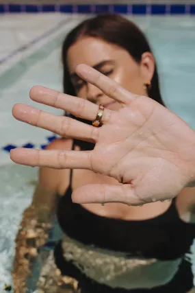 Enamel Star Gold Ring