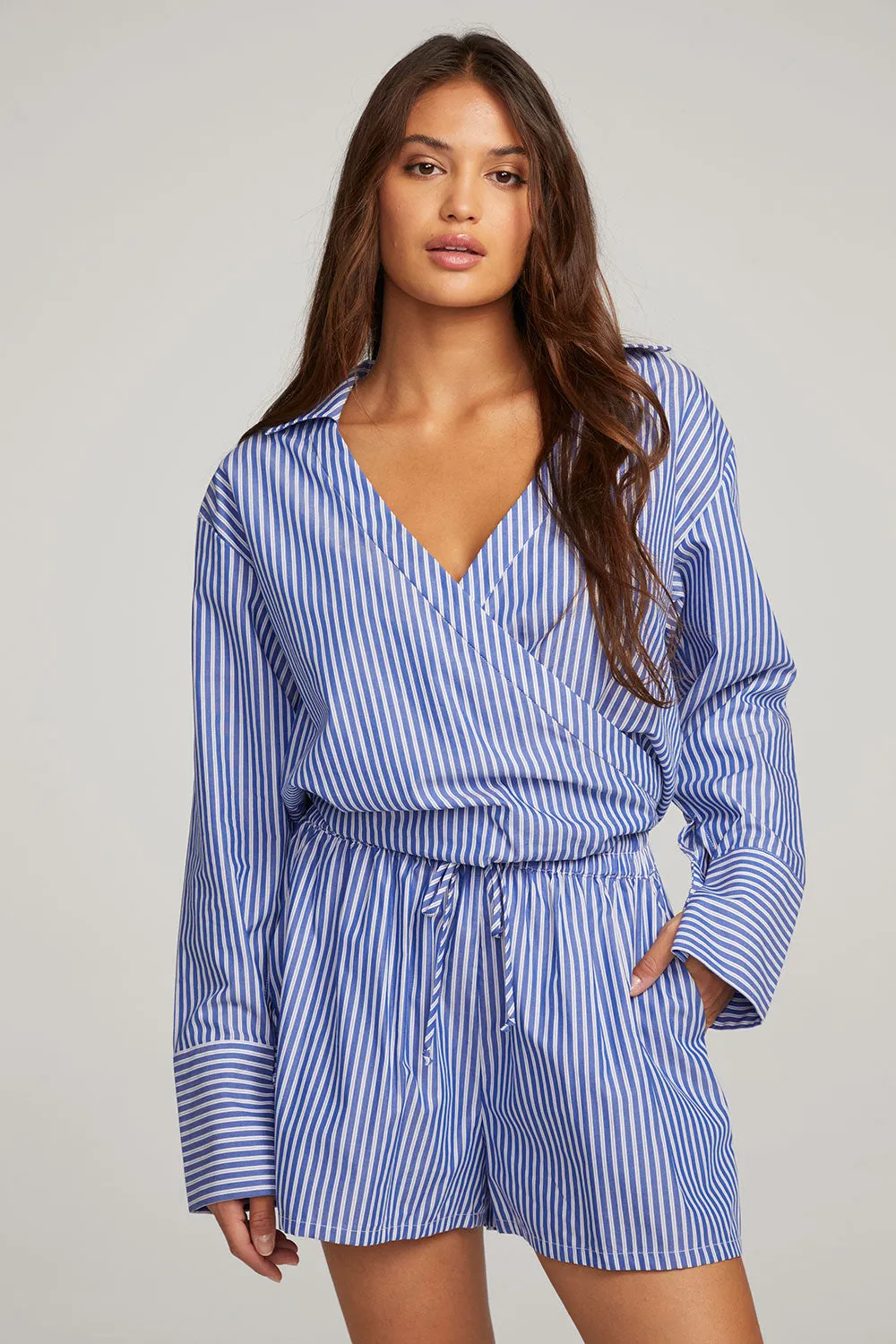 Haley Marmont Stripe Blouse