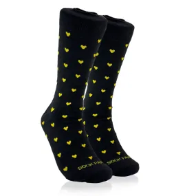 Heart Patterned Socks from the Sock Panda (Adult Large - Men's Shoe Sizes 8-12)