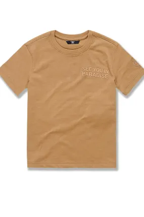 Kids Paradise Tonal T-Shirt (Mocha)