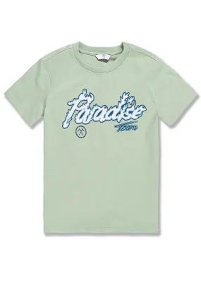 Kids Paradise Tour T-Shirt (Light Sage)