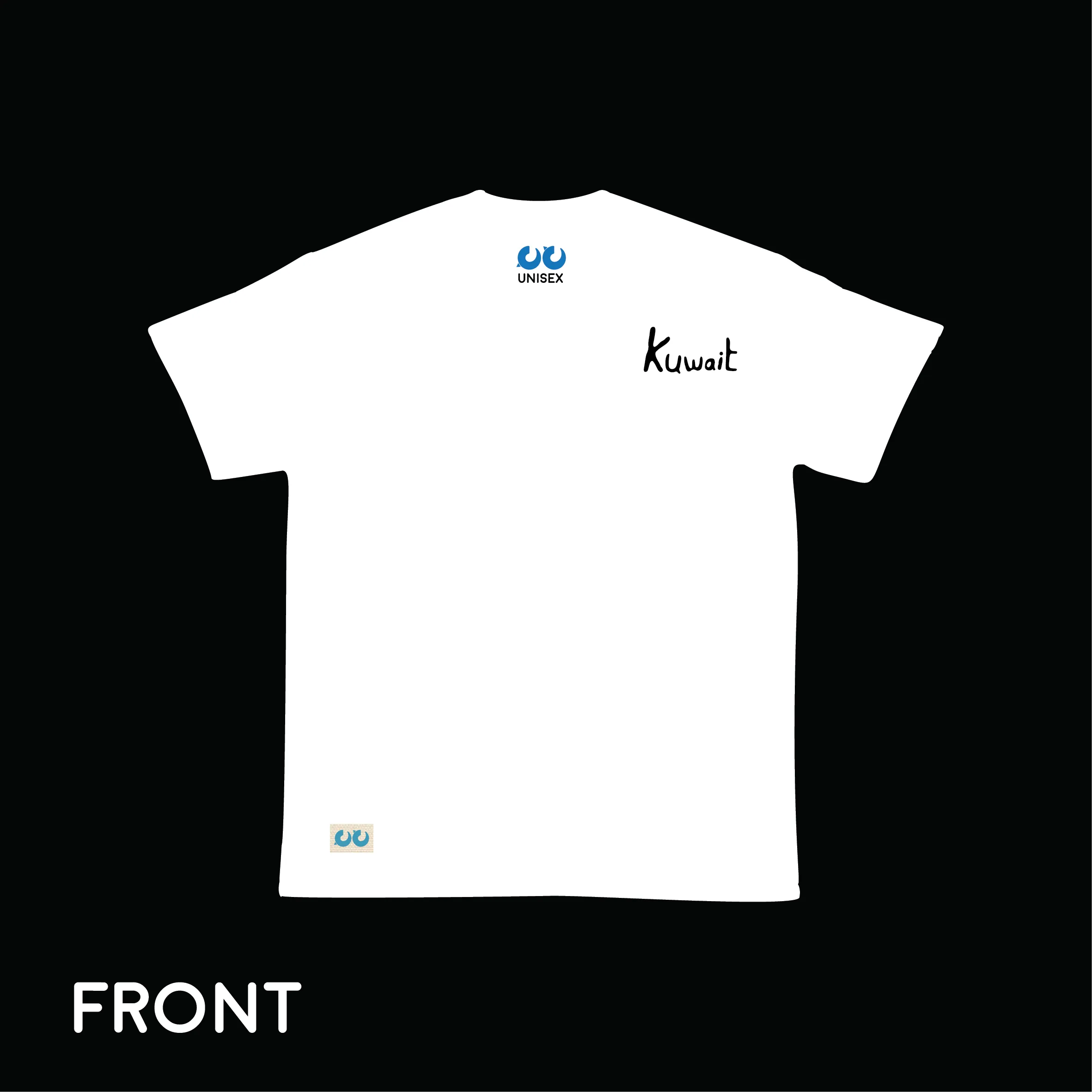 Kuwait script 'double side print' (Thick T-shirt)