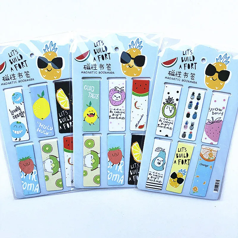 Magnetic Bookmarks - Summer Fruits - Set of 6