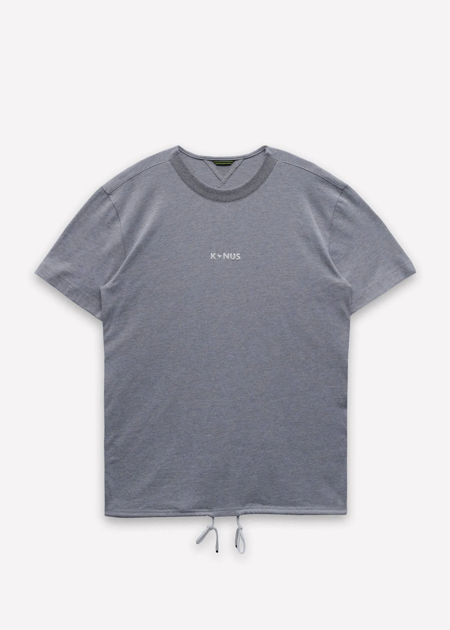 Men's Side Seam Tape Short Sleeve Tee in Heather Grey