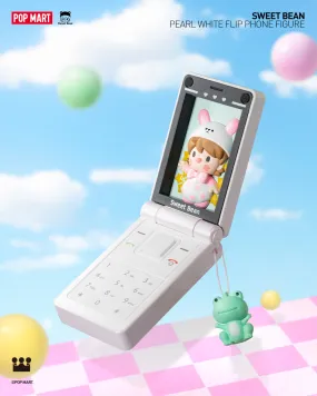 POP MART Sweet Bean Pearl White Flip Phone Figure