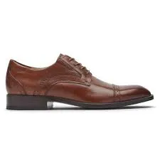 Rockport TM Office Cap Toe British Tan Men רוקפורט נעלי גברים חום