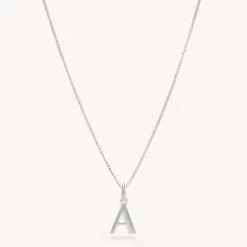 Silver Letter Necklace