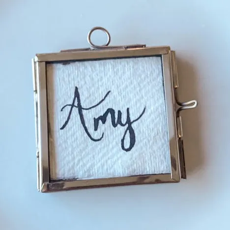 Tiny Silver Photo Frame Place Card