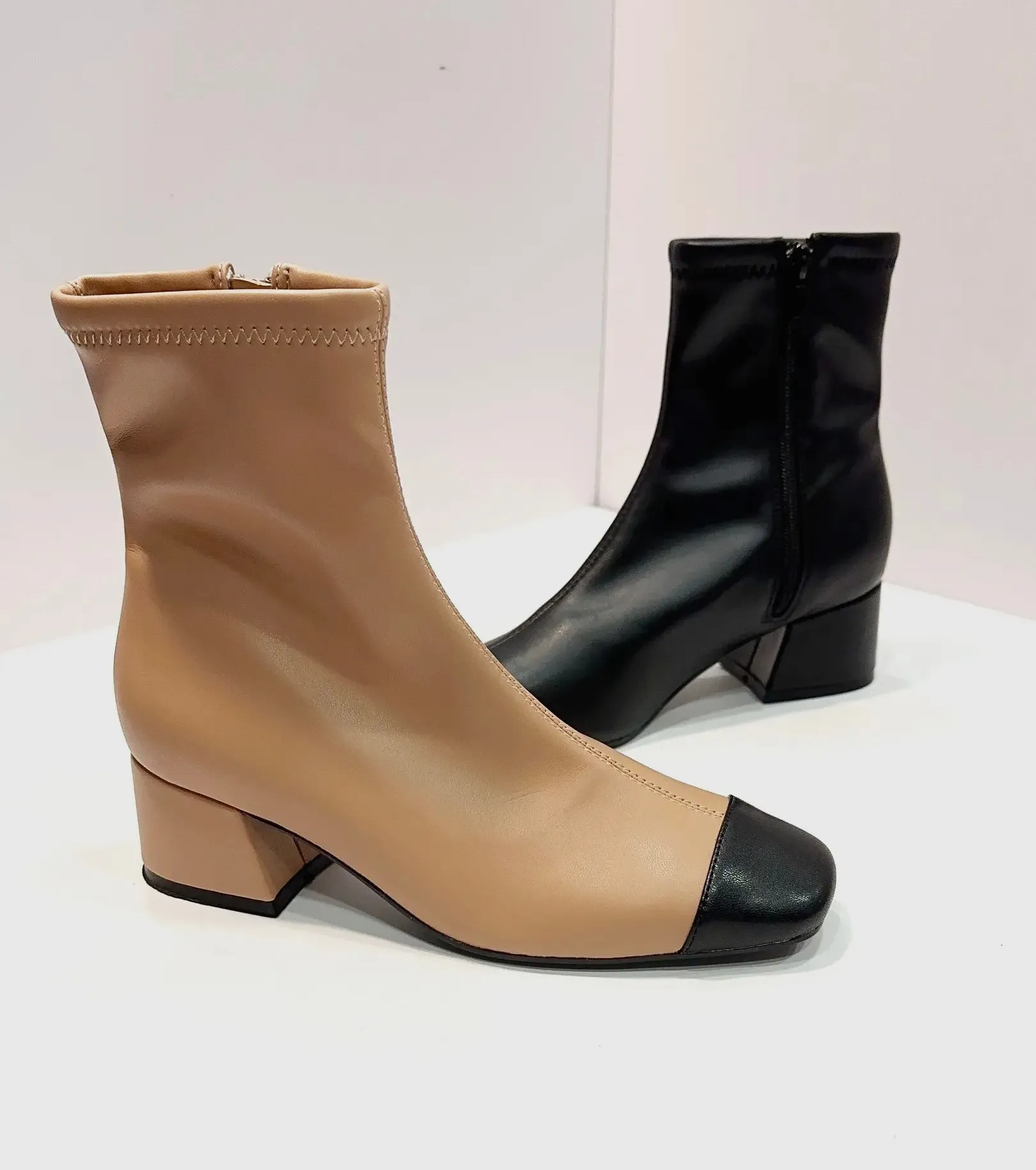 Two Tone Ankle Boot